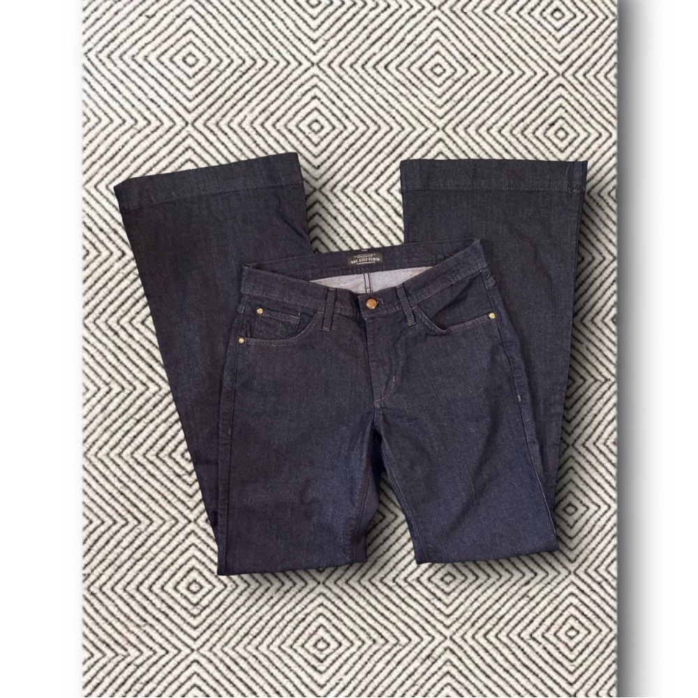 JAMES JEANS designer high-end jeans size 9/10 dry aged dark rinse bootcut #S17